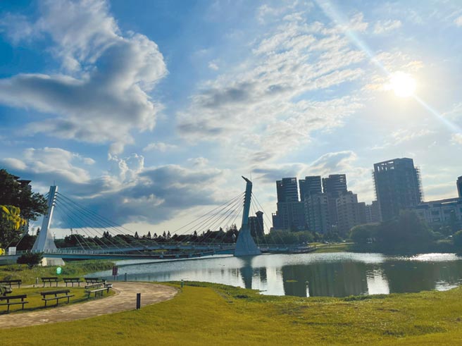 桃園市養護工程處16日公告青塘園池內的20隻無主鴨鵝將移交動保處妥善安置，引起不少民眾大罵「鴨鵝礙到誰了？」（桃園養工處提供／蕭靈璽桃園傳真）