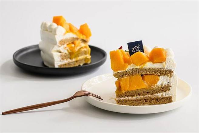 ▲芒果戚风蛋糕。　图：El.Olor法式甜点╱提供