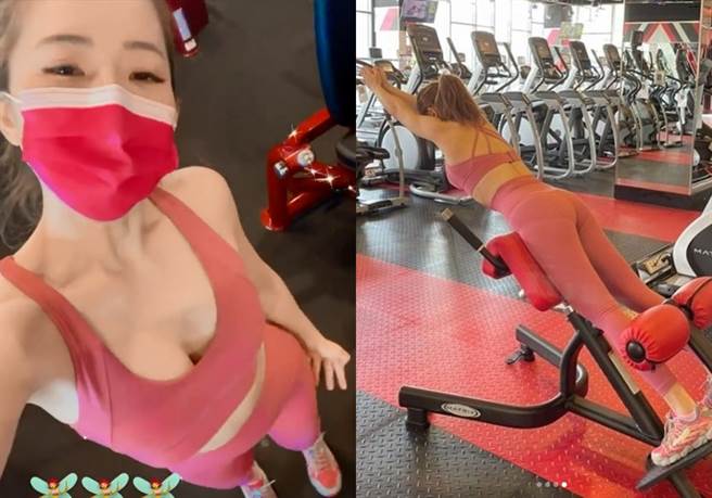 謝忻的內褲痕跡被網友發現。（圖／IG@謝忻）