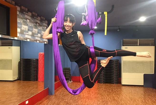 有氧舞蹈老師宛宛，上課幽默又嚴厲，吸引大批粉絲。（蔡旻妤攝）