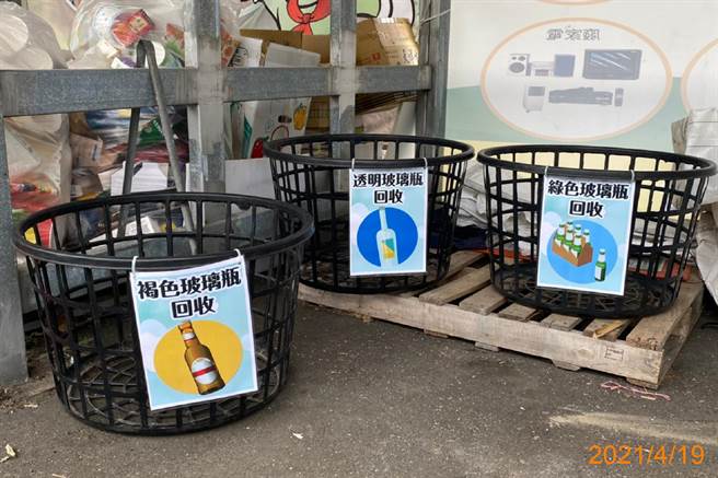 花莲县环保局辅导128家业者完成设置纸容器回收设施，并辅导15处社区、公寓大厦设置完善资源回收设施，成立2处示范站，强化业者与民眾须落实垃圾分类。（花莲县环保局提供／罗亦晽花莲传真）