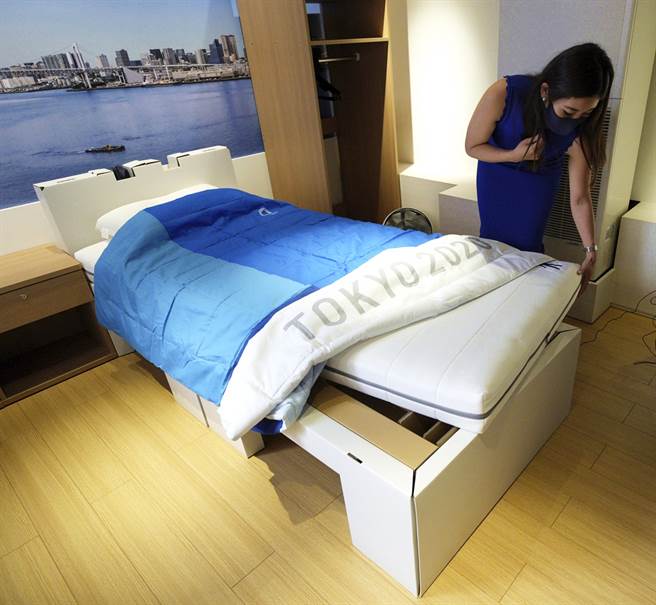 东京奥运为选手准备的床为厚纸板制成。（资料照／美联社）