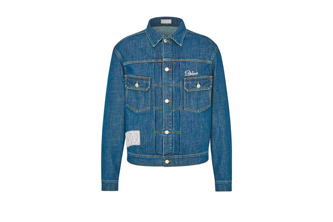 Dior&Kenny Scharf丹寧蓝牛仔外套8万4000元。（Dior提供）
