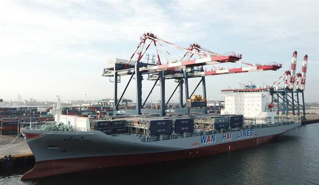 万海货柜轮。（资料照）
