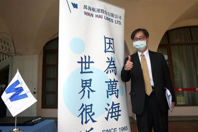 万海总经理谢福隆。（黄世麒摄）
