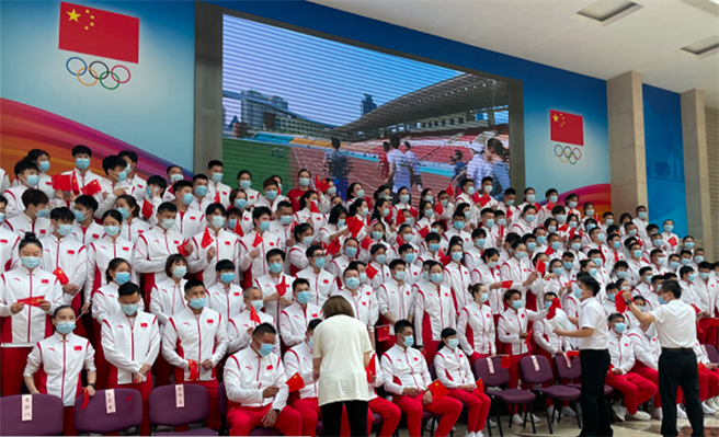 東京奧運中國體育代表團。（鳳凰網）