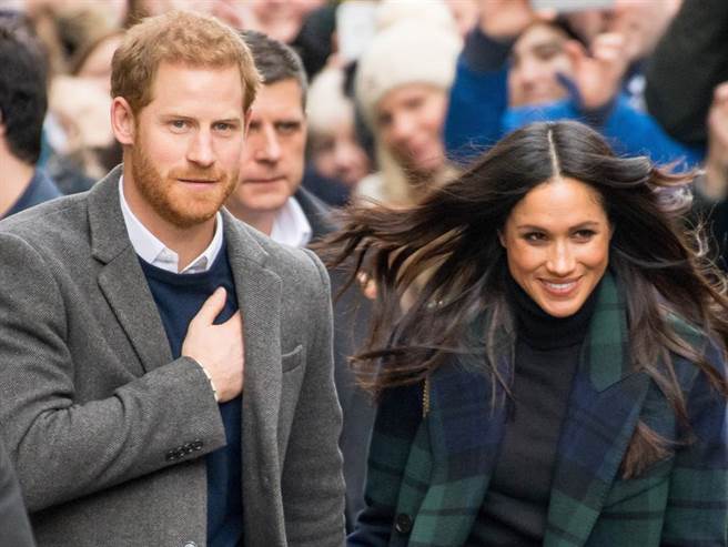 梅根和夫婿哈利王子的资料照。（达志图库/TGP）