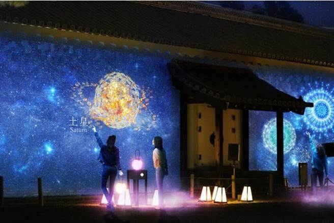 ▲京都二条城NAKED万花筒花火意象图。 图：NAKED, INC.／来源