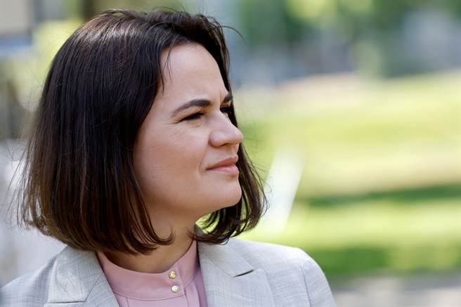 季哈诺夫斯卡娅今天参加华府智库「大西洋理事会」（Atlantic Council）赞助的网路研讨会时，呼吁全球民主国家对鲁卡申柯採取更强硬的行动。(图／路透社)