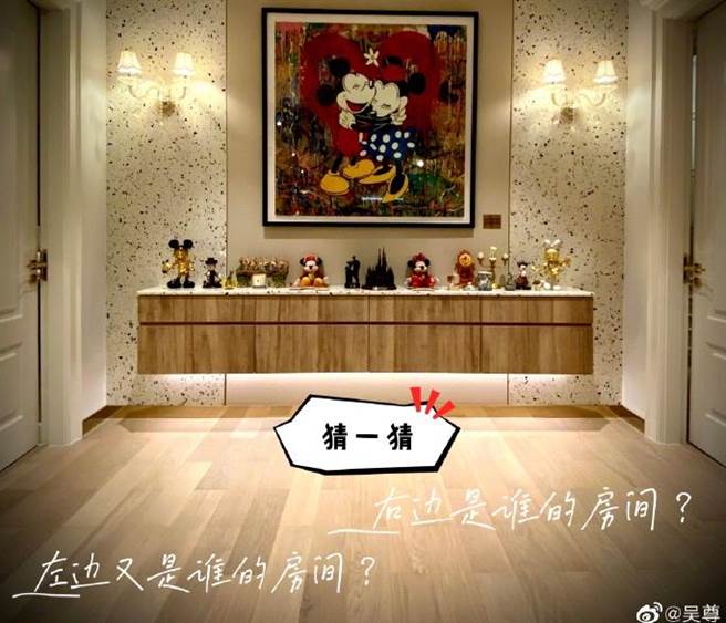 吴尊儿女们的房间装潢曝光。(图/吴尊 微博)
