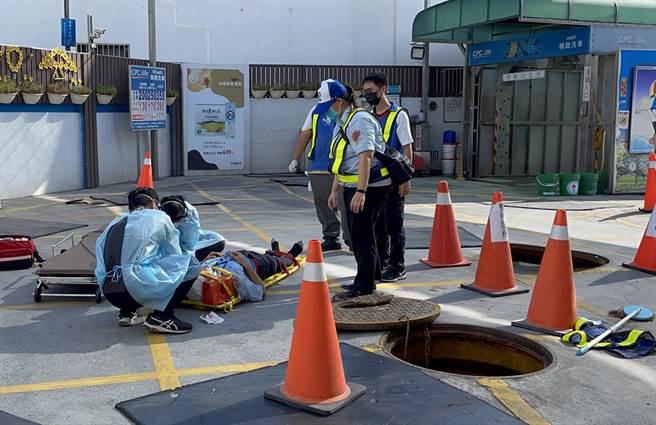 中油台东卑南站22日上午8时发生一起工安意外。（图／庄哲权翻摄）