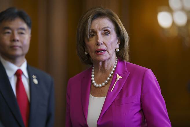 美国联邦眾议院议长裴洛西（Nancy Pelosi）。(图／美联社)
