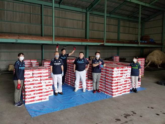 日本群马县订购台南芒果。（台南市政府提供／曹婷婷台南传真）