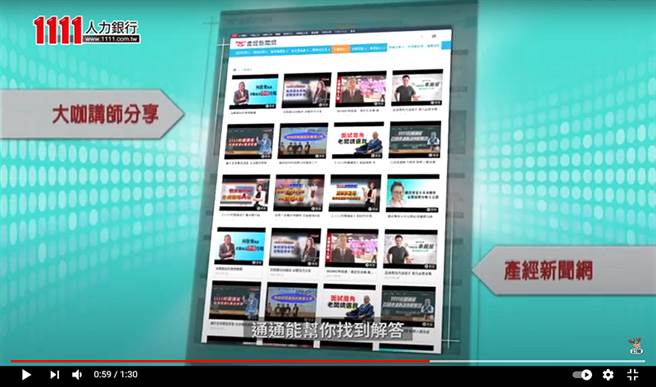 给鱼吃、更给钓竿，1111人力银行针对新鲜人制作「求职讲座」系列影片，随选随看、免费提供，让年轻人快速掌握各项求职要领。（图/取自1111人力银行YouTube官方频道影片）