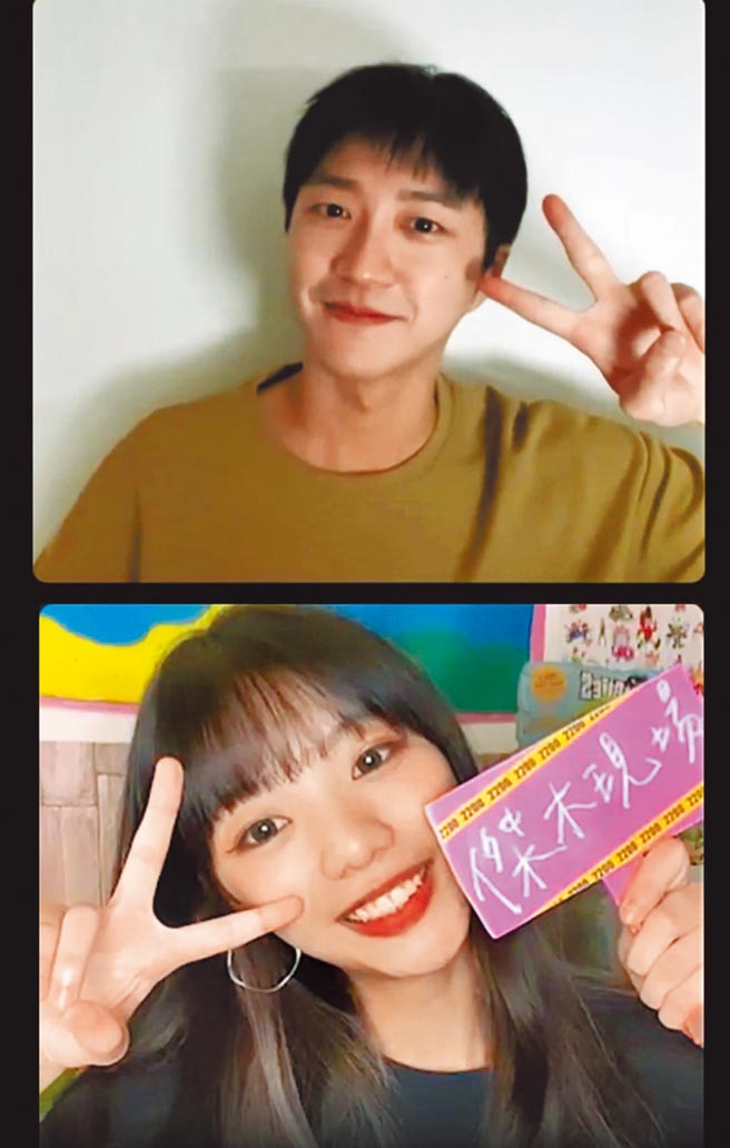 江宏傑（上）20日晚間與木木直播互動暢聊。（華研國際提供）