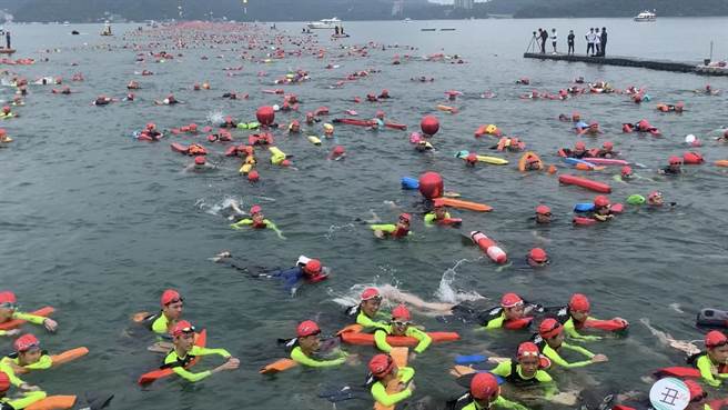 防疫警戒降級不解封，今年日月潭萬人泳渡確定停辦。（廖志晃攝）