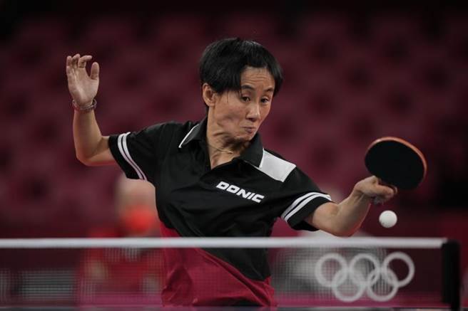 奥地利桌球女将刘佳以直落四打败叙利亚小将。（美联社）