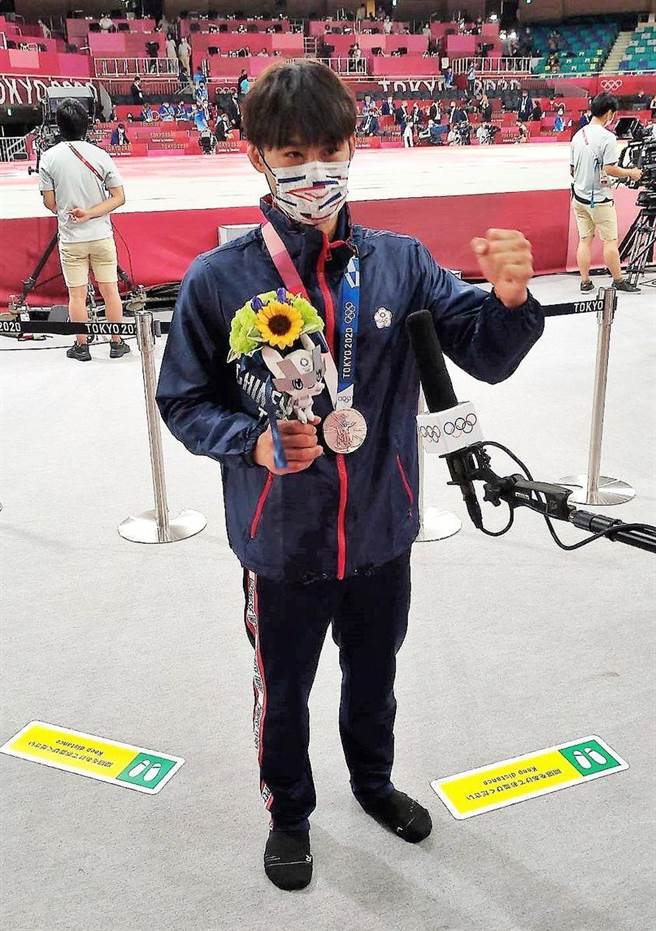 杨勇纬柔道夺银，赖清德：与者无惧杨勇纬。摘自赖清德脸书