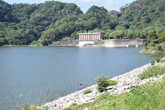苗栗三义鲤鱼潭水库维持蓄水率在96％。（谢明俊摄）