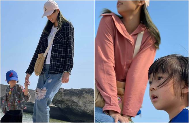 黄雨欣一家和罗嘉翎感情要好，女儿们都叫罗嘉翎高高姊姊。（图／翻摄自脸书）