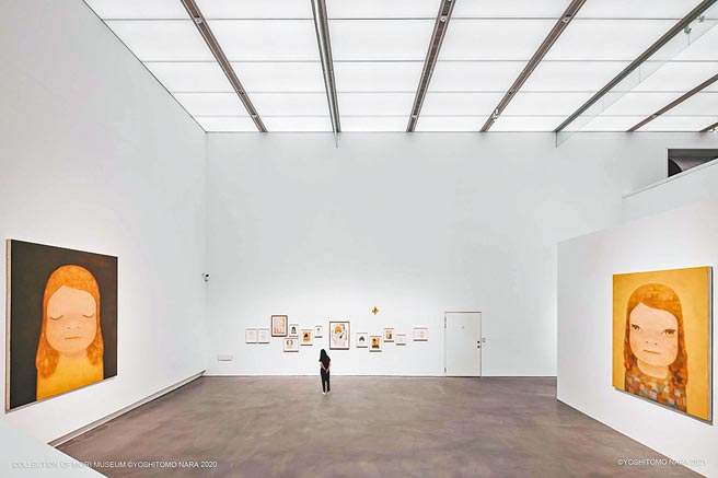 《奈良美智特展》7月24日起至10月31日在高美馆展出。图为展场一景。        （文化总会、高美馆提供）