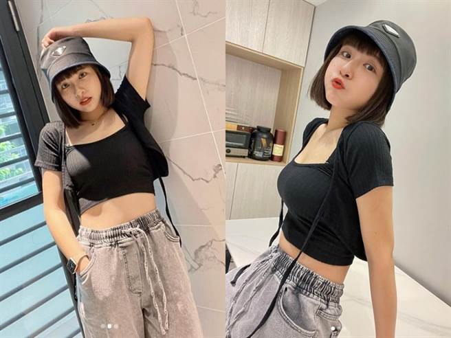 峮峮不但長相漂亮，身材又瘦又有胸，讓大批網友盛讚不已。（圖／IG@峮峮）