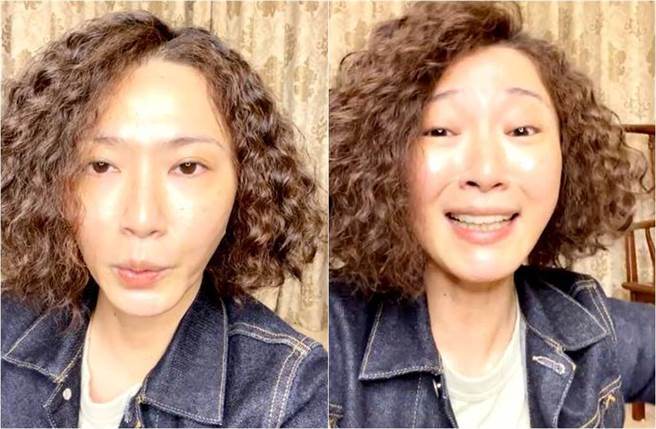 侯怡君昨頂著爆炸頭新髮型直播，心情亢奮的她，不時情緒激動、大聲說話。（圖／取材自侯怡君的家臉書）