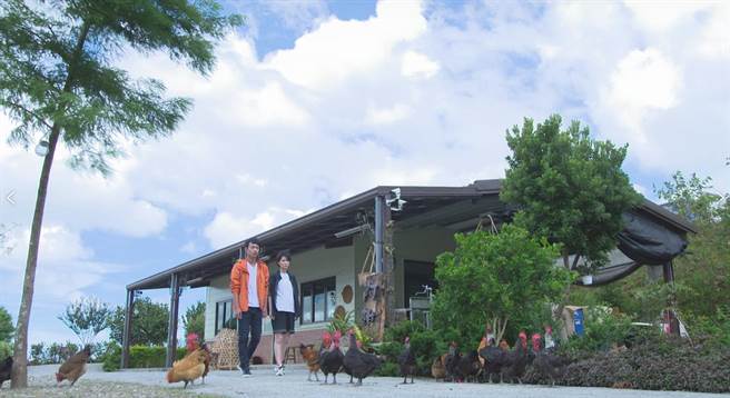 楚宣、张哲豪到深山出外景。（民视提供）