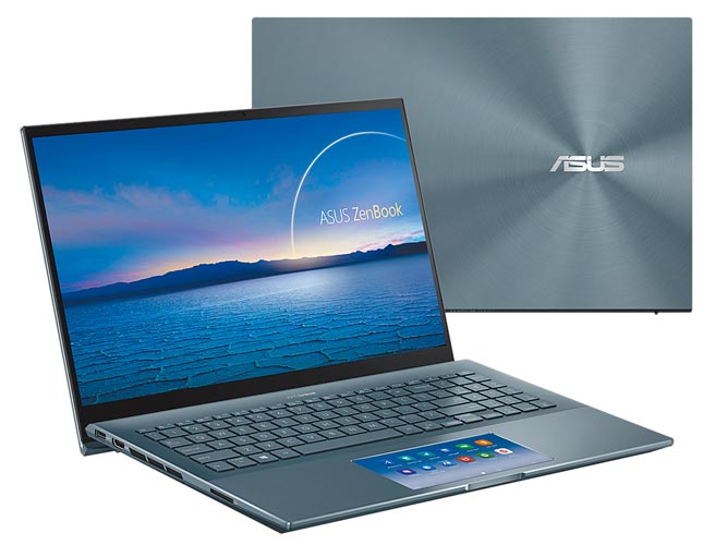 华硕的ASUS ZenBook Pro 15 OLED（UX535）绿松灰，定价6万4900元。（华硕提供）