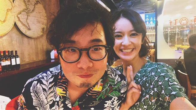 陈意涵（右）跟导演老公许富翔婚后感情甜蜜。（陈意涵提供）