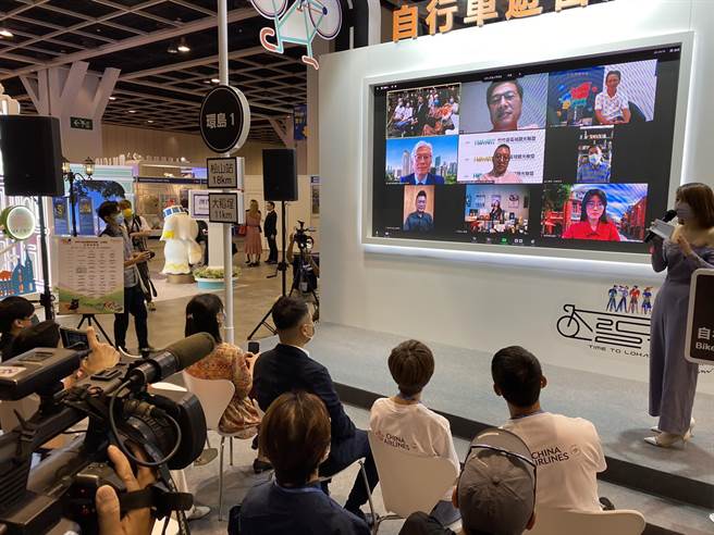 第35届香港国际旅游展（ITE）29日起，四天在香港会议展览中心举行，台湾馆以线上直播方式展出。（参山处提供／黄国峰台中传真）