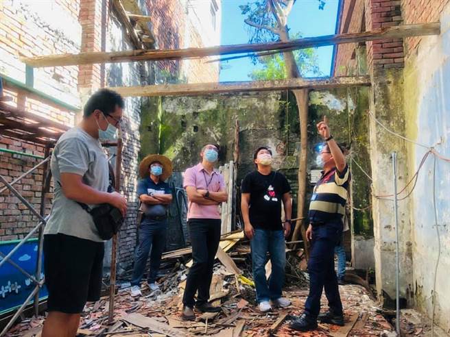 云林县台西乡中山路老街展开活化，颓屋、老店将重生。（吕耀中提供／张朝欣云林传真）