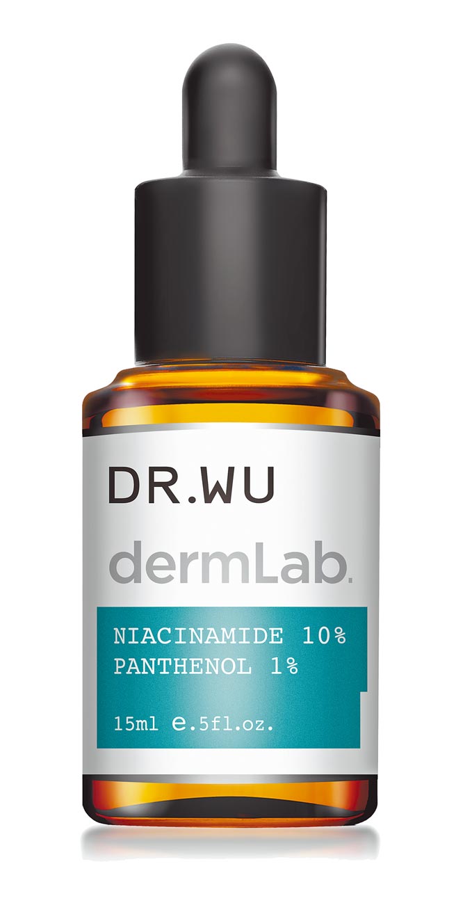 DR.WU 10％菸碱酰胺B5舒缓精华，温和守护医护口罩肌。（DR.WU提供）