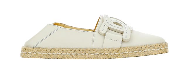 Tod’s Kate乳白色草编鞋，2万2600元。（Tod’s提供）