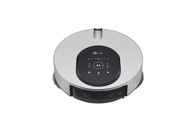 LG推出了全新CordZero ThinQ M9锐眼双旋拖地机器人。（LG提供）