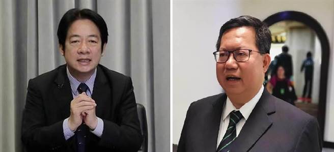 副总统赖清德、桃园市长郑文灿。(图/本报资料照)
