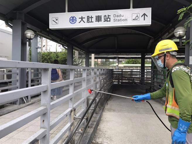 确诊个案15779于新乌日站转乘台铁2628车次至大肚站探视母亲。（台中市政府提供／张妍溱台中传真）