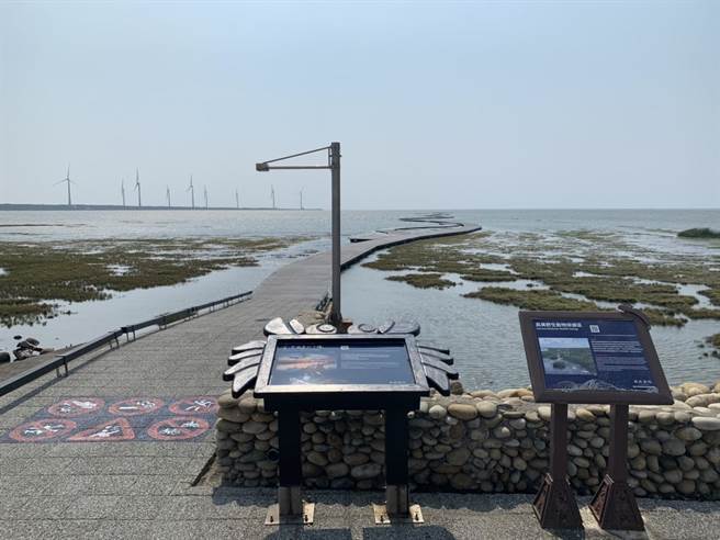 高美溼地木栈道年度维护工程已顺利完成，8月1日起将重新开放并进行人流管制。（台中市农业局提供／陈淑娥台中传真）