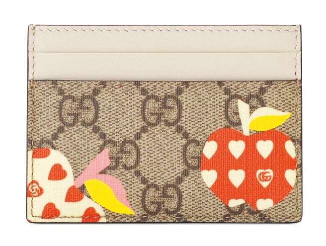 Gucci Les Pommes七夕情人節系列卡夾，9500元。（Gucci提供）