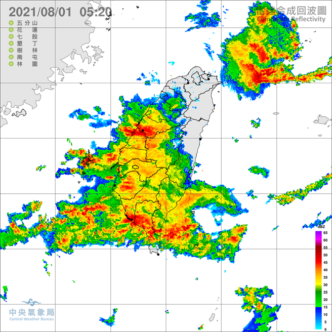 雷雨弹狂炸，气象局发布豪雨特报(气象局)