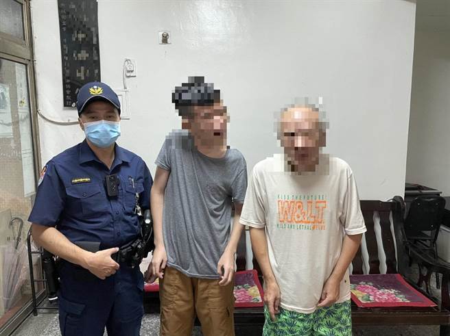 員警熱心以巡邏車送迷路的年輕人返家，家中父親看到兒子，立即對熱心員警流淚感謝。（圖／捷運警察隊提供）