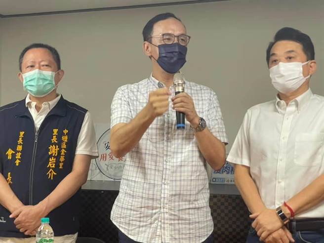 國民黨主席之爭，朱立倫4日到桃園尋求支持。(呂筱蟬攝)