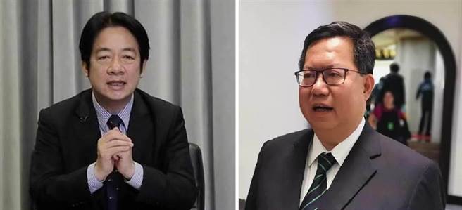 副总统赖清德、桃园市长郑文灿。(图/本报资料照)
