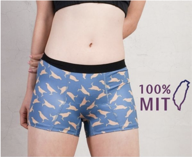 印花乐联名运动月亮裤，台湾八哥。（翻摄自月亮裤官网）