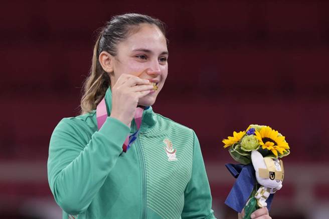 金牌女将Ivet Goranova。（美联社）