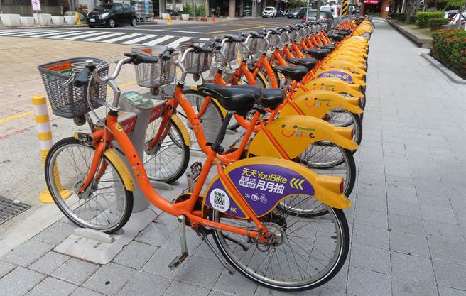 化1650辆YouBike退役拨各公所学校再利用。（吴敏菁摄）