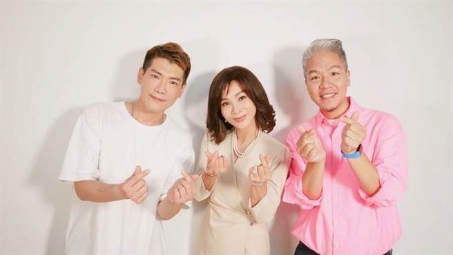 小路（左起）、陳美鳳、阿甘。（民視提供） 