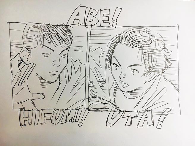 曾二度獲手塚治虫文化獎的日本漫畫大師浦澤直樹繪圖祝賀日本阿部兄妹檔雙雙奪奧運柔道金牌，意外也讓漫迷回憶起他早年經典作《以柔克剛》。(摘自推特)