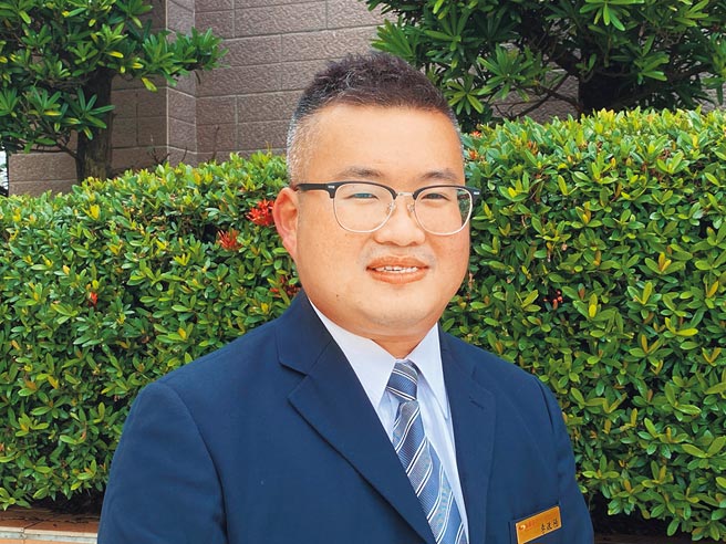 禮儀師李政陽。（廖素慧攝）