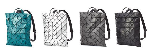 Bao Bao Issey Miyake皮質平展包2萬4600元。（君梵提供）